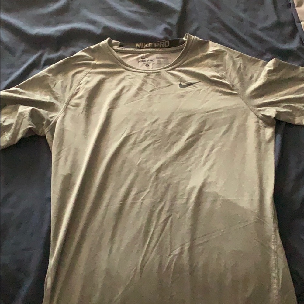 Nike grey compression Dri fit shirt